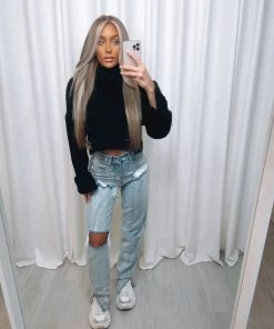 Sorelleuk Kai Cropped Jumper - Black (SALE) Clothing