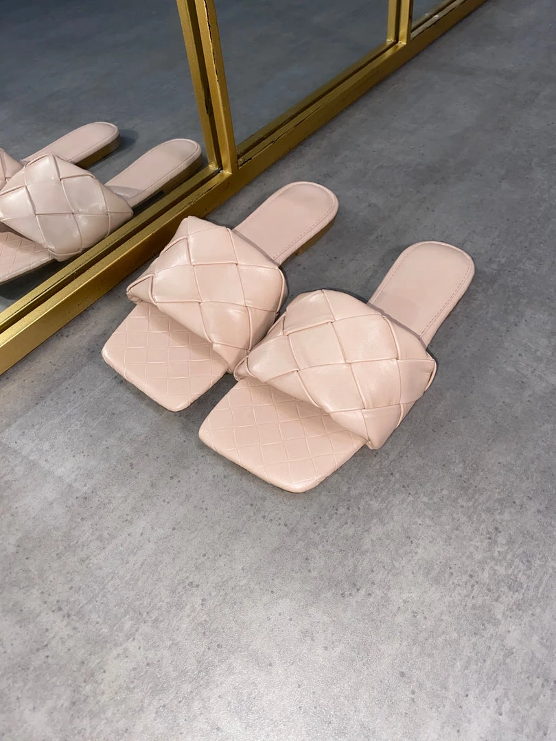 Sorelleuk Ruby Wovan Sandal - Pink New Arrivals 1 Sorelleuk Ruby Wovan Sandal - Pink New Arrivals