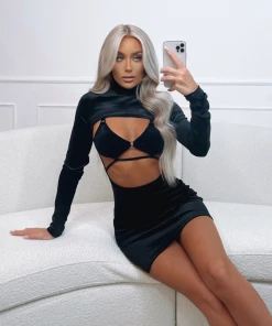 Sorelleuk Marlie Bralet Dress - Black