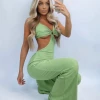 Sorelleuk Stacey Wide Leg Jumpsuit - Sage New Arrivals