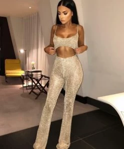 Sorelle New Arrivals Kylie Metallic Two Piece - Gold (PRE ORDER)