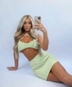 Sorelleuk New Arrivals Lacey Two Piece - Sage