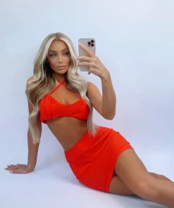 Sorelleuk New Arrivals Lacey Two Piece - Red (PRE ORDER)