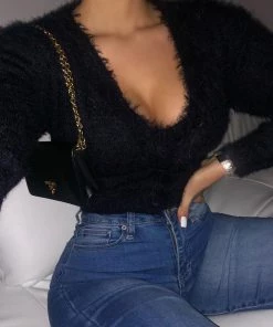 Sorelleuk Lennon Fluffy Two Piece - Black New Arrivals