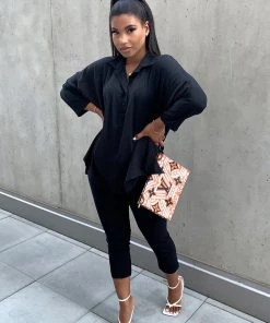 Sorelleuk New Arrivals Dubai Two Piece - Black