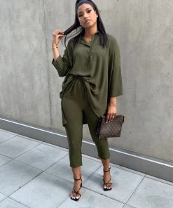 Sorelleuk New Arrivals Dubai Two Piece - Khaki