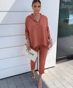 Sorelleuk New Arrivals Dubai Two Piece - Peach