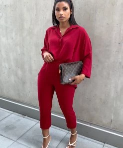 Sorelleuk Dubai Two Piece - Wine