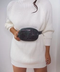 Sorelle UK Accessories PREMIUM Snake Print Leather Bum Bag - Forest (SALE)