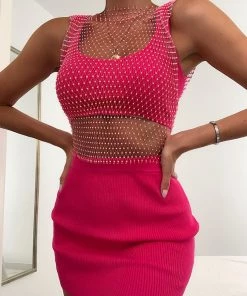 Sorelle Lila Diamantè Top - Pink