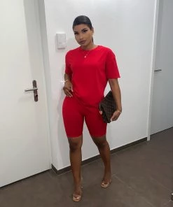 Sorelleuk Jasmin Basic Co-Ord - Berry (SALE)