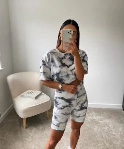 Sorelleuk New Arrivals Emily Tie Dye Two Piece - Black (SALE)