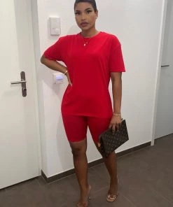 Sorelleuk Jasmin Basic Co-Ord - Berry (SALE)