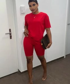 Sorelleuk Jasmin Basic Co-Ord - Berry (SALE)