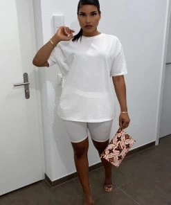 Sorelleuk Jasmin Basic Co-Ord - White (SALE)