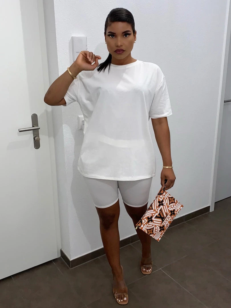 Sorelleuk Jasmin Basic Co-Ord - White (SALE) 2 Sorelleuk Jasmin Basic Co-Ord - White (SALE)