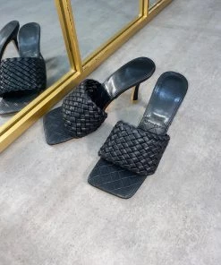 Sorelle UK Lara Woven Heel Mules - Black New Arrivals