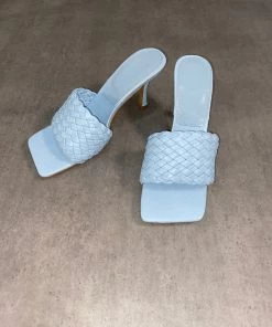 Sorelle UK Lara Woven Heel Mules - Blue New Arrivals