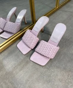 Sorelle UK Lara Woven Heel Mules - Purple New Arrivals