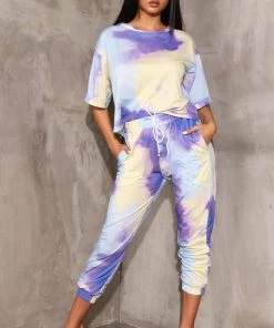 Sorelleuk Hollie Tie Dye Loungewear - Blue (SALE) New Arrivals