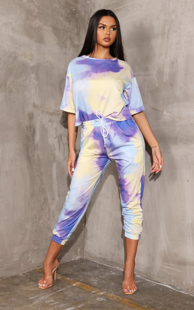 Sorelleuk Hollie Tie Dye Loungewear - Blue (SALE) New Arrivals 2 Sorelleuk Hollie Tie Dye Loungewear - Blue (SALE) New Arrivals