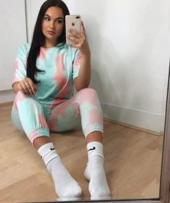 Sorelleuk Hollie Tie Dye Loungewear - Mint (SALE) New Arrivals